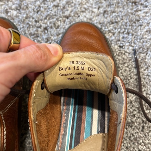 EUC Johnston & Murphy Boys McGuffey Leather Lace Up Chukka Boot Sz 1.5 - Picture 11 of 12